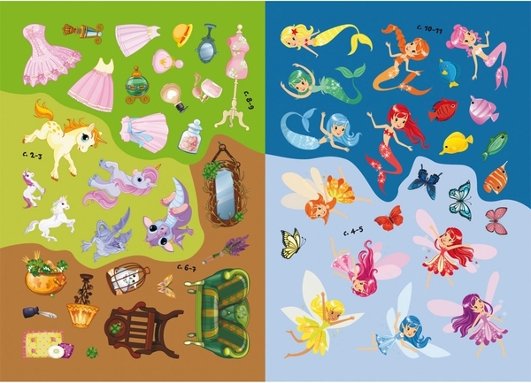 Набір наліпок. Перші розвивальні наліпки. Феї та ельфи, 53 шт. - Pampik - 3