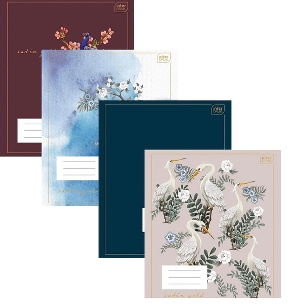 Набор тетрадей Interdruk Premium Paradise, линия, 60 листов, 4 шт. (298959-4) - Pampik