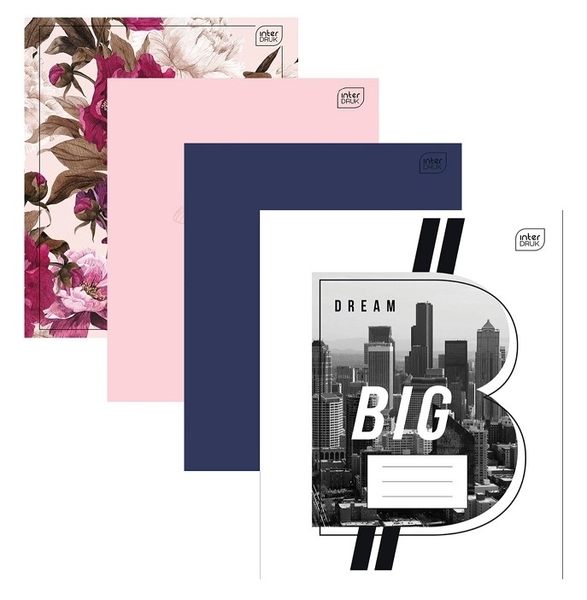 Набір зошитів Interdruk Premium Elegant, в лінію, 24 аркушів, 8 шт. (298768-8) - Pampik