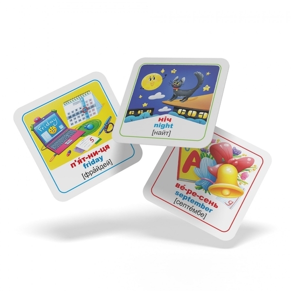 Розумні картки. Пори року, дні тижня, час доби. 30 шт. (F00030526) - Pampik - 4