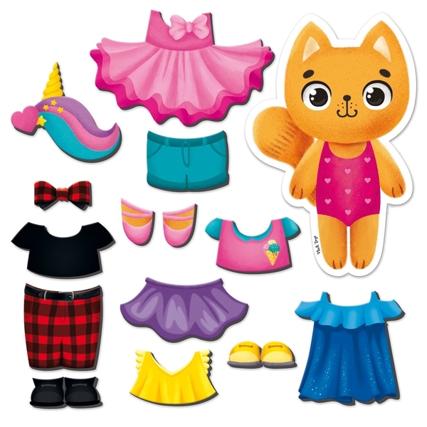 Магнітна гра Vladi Toys Кішечка, в папці (VT3204-34) - Pampik - 2