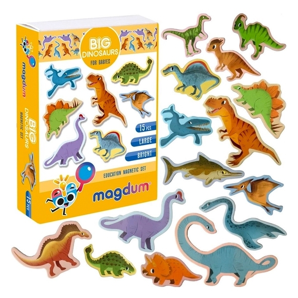 Магнітний набір Magdum Magnetic set Big dinosaurs (ML4031-06 EN) - Pampik - 3