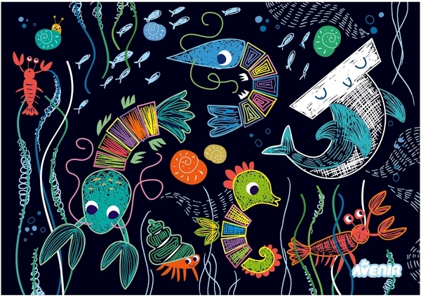 Набір для творчості Avenir скретч-арт Життя в океані, 2 рівень (CH211792) - Pampik - 5