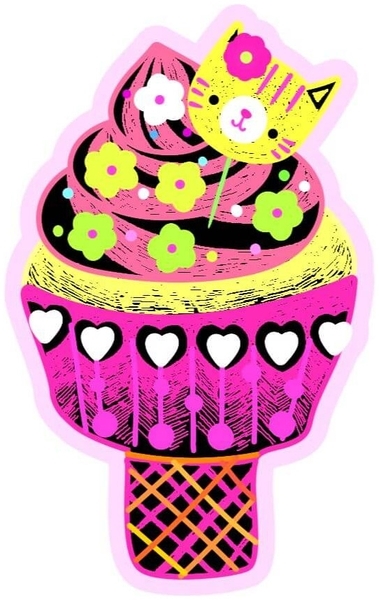 Набір для творчості 2в1 Avenir скретч-арт та гра-рибалка, Смачні десерти (CH211789) - Pampik - 3