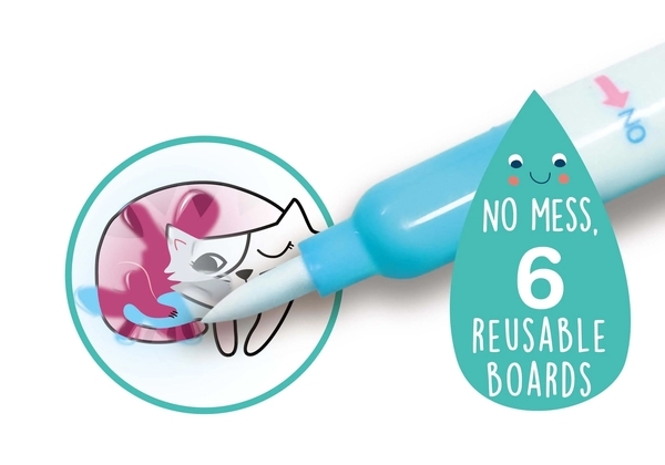 Набір для творчості 3в1 Avenir багаторазова водна розмальовка Принцеси, 6 аркушів (CH221777) - Pampik - 4