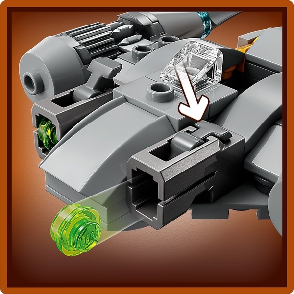 Конструктор LEGO Star Wars Мандалорський зірковий винищувач N-1, мікровинищувач, 88 деталей (75363) - Pampik - 6