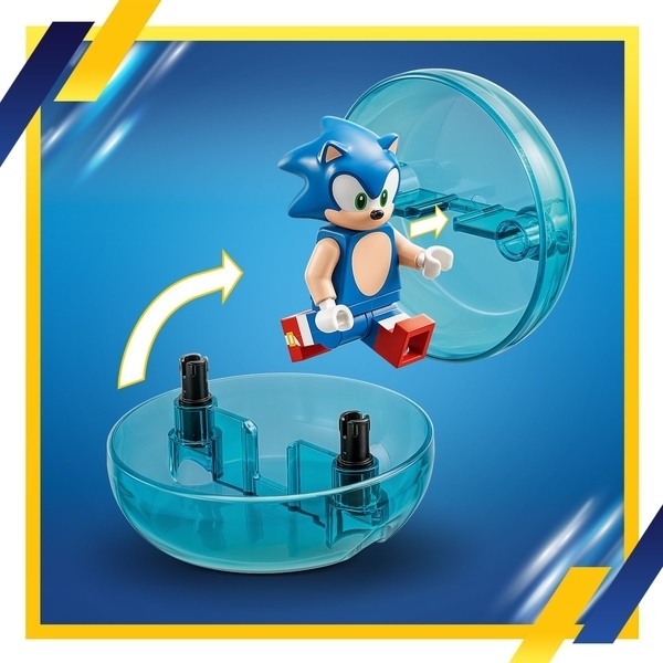 Конструктор LEGO Sonic the Hedgehog Змагання швидкісної сфери Соніка, 292 деталей (76990) - Pampik - 5