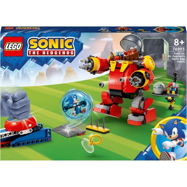 Конструктор LEGO Sonic the Hedgehog Соник проти смертельного робота-яйця доктора Егмана, 615 деталей (76993) - Pampik