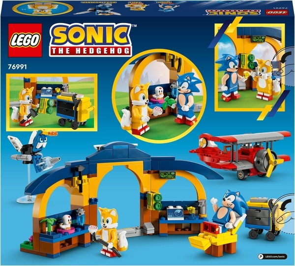 Конструктор LEGO Sonic the Hedgehog Майстерня Тейлз та літак Торнадо, 376 деталей (76991) - Pampik - 3