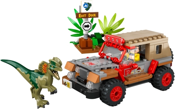 Конструктор LEGO Jurassic World Засада дилофозавра, 211 деталей (76958) - Pampik - 3