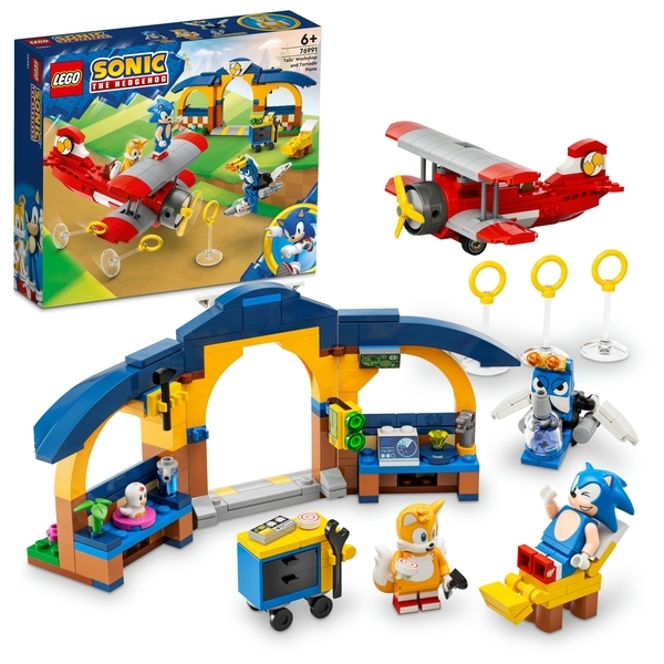 Конструктор LEGO Sonic the Hedgehog Майстерня Тейлз та літак Торнадо, 376 деталей (76991) - Pampik - 2