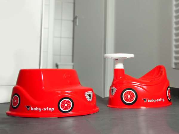 Горщик дитячий BIG з кермом та сигналом, червоний, 18 місяців (4004943568012) - Pampik - 6