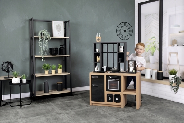 Інтерактивна кухня Smoby Лофт з кавоваркою, аксесуарами та звуковим ефектом (312600) - Pampik - 7