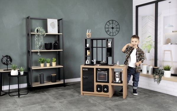 Інтерактивна кухня Smoby Лофт з кавоваркою, аксесуарами та звуковим ефектом (312600) - Pampik - 8