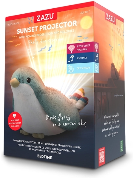 Ночник-проектор Zazu Птичка Шелли с подвижной проекцией и мелодиями (ZA-SHALLY-01) - Pampik - 2