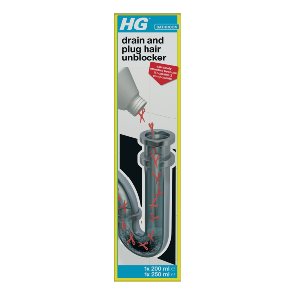 Засіб для видалення волосся в трубах HG, 450 мл (200 мл + 250 мл) - Pampik