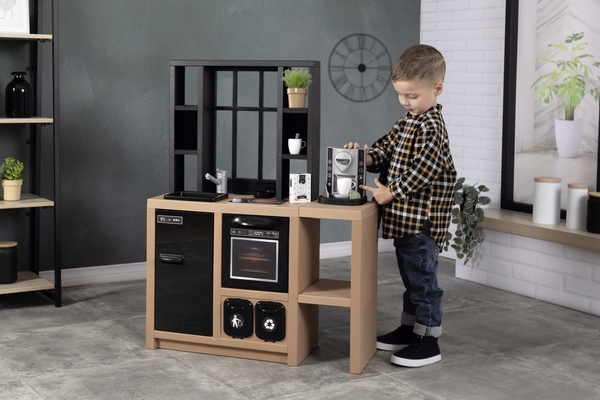 Інтерактивна кухня Smoby Лофт з кавоваркою, аксесуарами та звуковим ефектом (312600) - Pampik - 17
