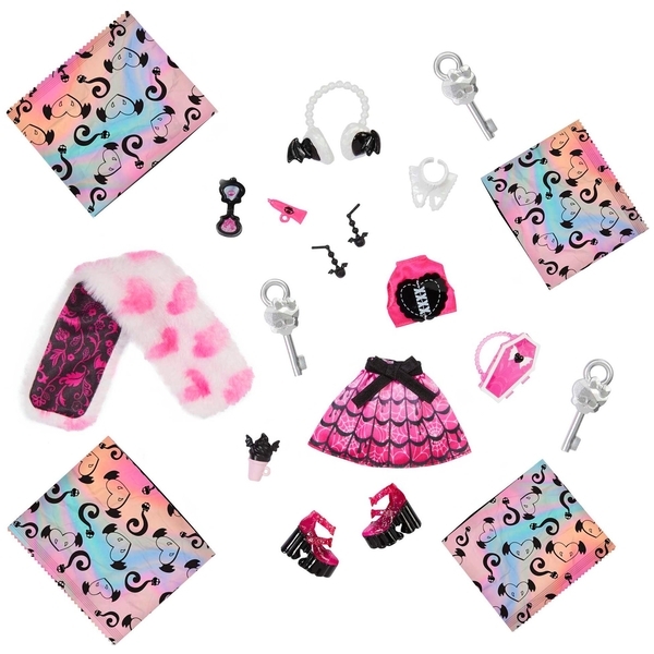 Колекційна лялька набір Monster High "Жах-секрети Дракулори" серії "Відпадний стиль" (HNF73) - Pampik - 2