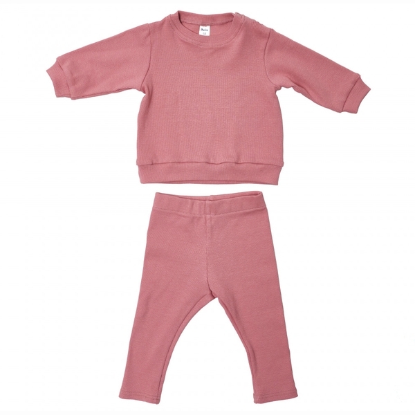 Штани Twins Ego, кашкорсе, р.74, dirty rose, попелясто-рожевий (W-151-TE-74-28) - Pampik - 2