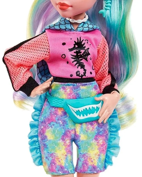 Модна лялька Monster High Lagoona Blue з барвистим мелірованим волоссям - Pampik - 4