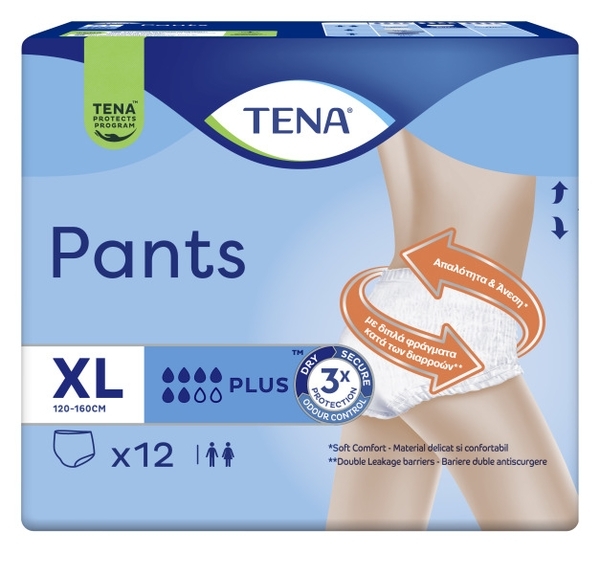 Труси-підгузки для дорослих Tena Pants Plus XL, 12 шт. - Pampik - 2