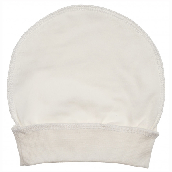 Шапочка Twins для новородженных, интерлок, 0-3 мес., ecru, светло-бежевый (W125-ШT-202) - Pampik
