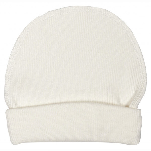 Шапочка Twins Ego для новонароджених, кашкорсе, 0-6 міс., ecru, світло-бежевий (W126-ШTE-202) - Pampik