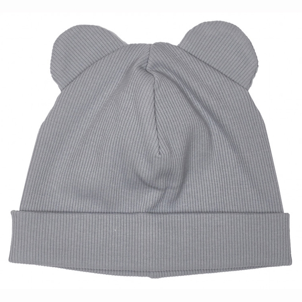 Шапочка Twins Ego з вушками, 6-12 міс., grey, сірий (W127-ШTE-10) - Pampik