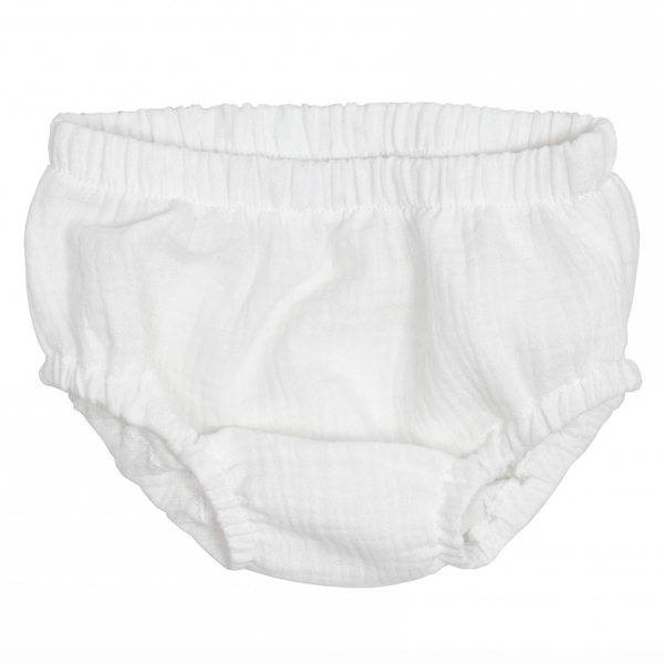 Трусики Twins, муслин, 12-24 мес., white, белый (W145-TTM12-24-01) - Pampik