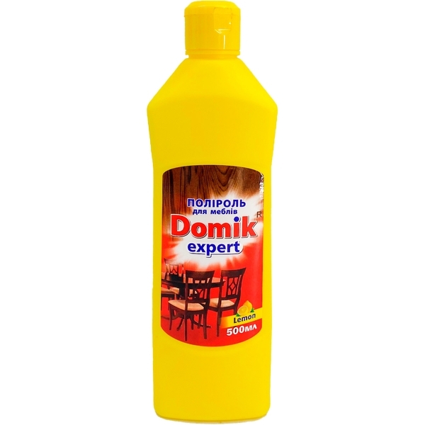 Гель Domik Expert полироль для мебели Лимон, 500 мл - Pampik