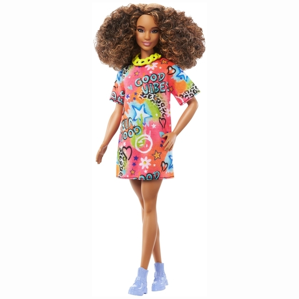 Кукла Barbie Модница в ярком плетье-футболке (HJT00) - Pampik - 2