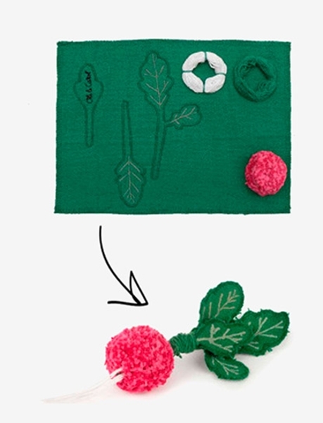 Набор для творчества Oli&Carol Сделай сам, Редис Рамона (DIY-RAMONA-THE-RADISH) - Pampik - 2