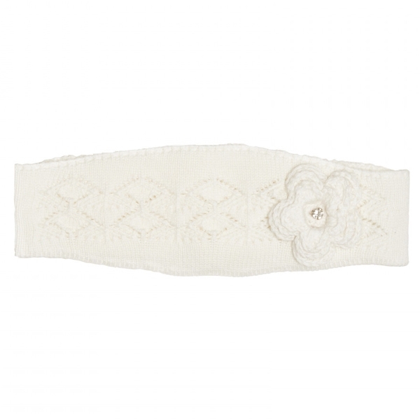 Пов'язка на голову Caramel Leo Квіточка, 0-12 міс., ecru, світло-бежевий (ST-1600-EC) - Pampik