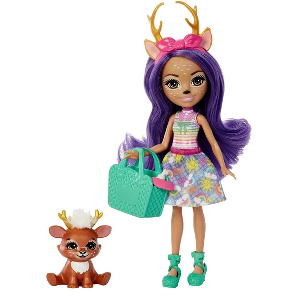 Кукла Enchantimals Оленица Дениса и Твист серии "Друзья-малыши" (HLK84) - Pampik - 2