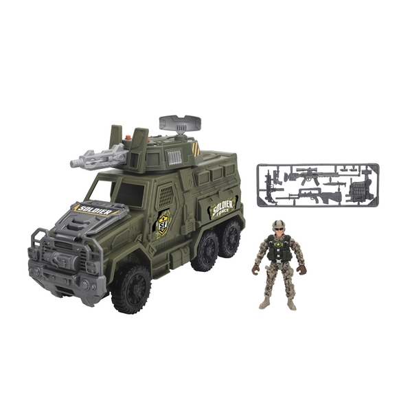 Игровой набор Chap Mei Солдаты Tactical Command Truck Playset, боевая машина (545121) - Pampik
