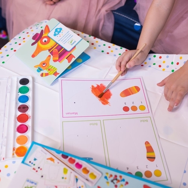 Набор для раскрашивания Djeco Семейка лисиц - Pampik - 9