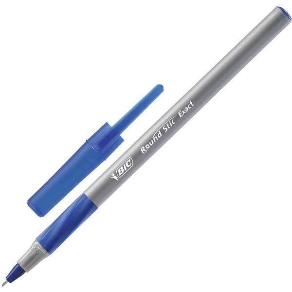 Ручка кулькова Bic Round Stic Exact, блакитний, 1 шт. - Pampik