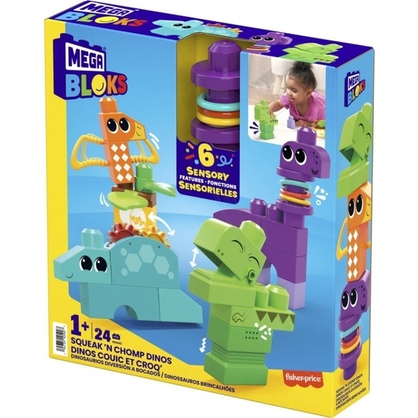 Конструктор Mega Bloks Веселі звірята, зі звуковими ефектами, 24 ел. (HKN43) - Pampik - 5