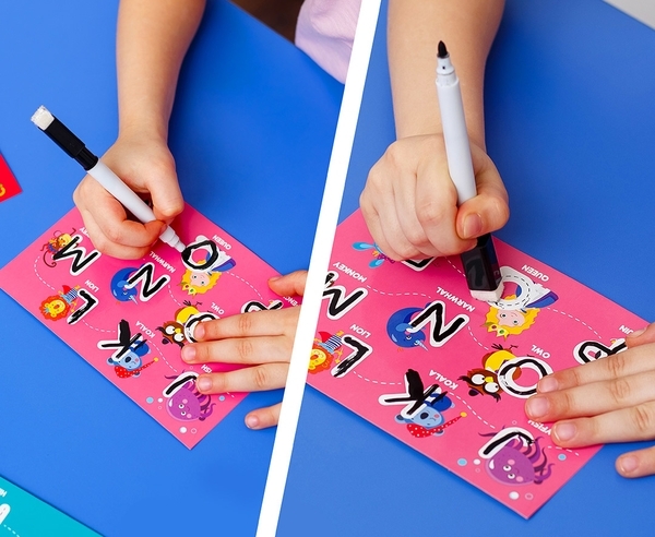 Гра розвиваюча Vladi Toys Академія розвитку, Пиши та витирай. Англійський алфавіт, укр. (VT5010-23) - Pampik - 4