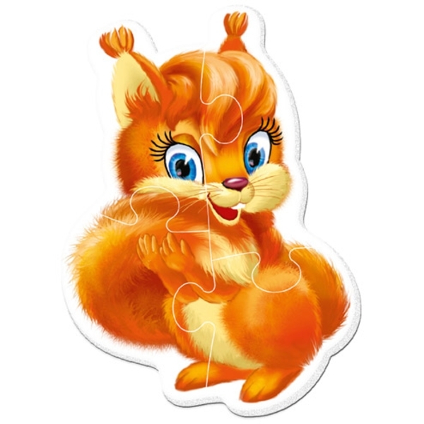 Бебі пазли на магніті Vladi Toys Малюк зможе Пушистики, 8 елементів (VT3208-18) - Pampik - 2