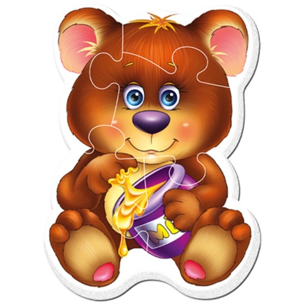 Бебі пазли на магніті Vladi Toys Малюк зможе Лісові жителі, 9 елементів (VT3208-17) - Pampik - 2