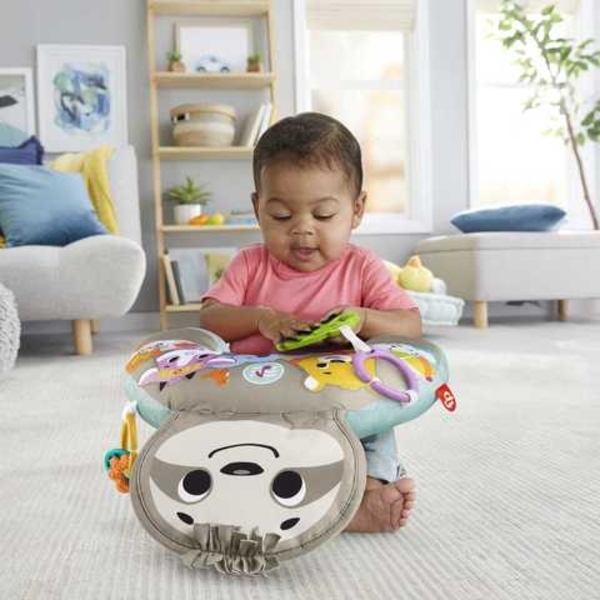 Подушка для гри на животику Fisher-Price Веселий лінивець (GRR01) - Pampik - 8