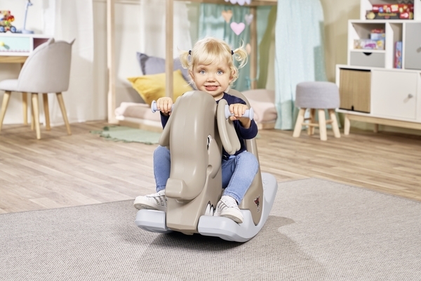 Качалка BIG Слоненок, 85x34x50 см, серый (56787) - Pampik - 5