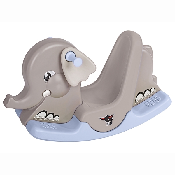 Качалка BIG Слоненок, 85x34x50 см, серый (56787) - Pampik