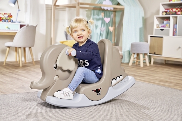 Качалка BIG Слоненок, 85x34x50 см, серый (56787) - Pampik - 3