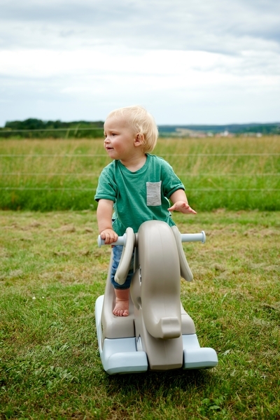 Качалка BIG Слоненок, 85x34x50 см, серый (56787) - Pampik - 8