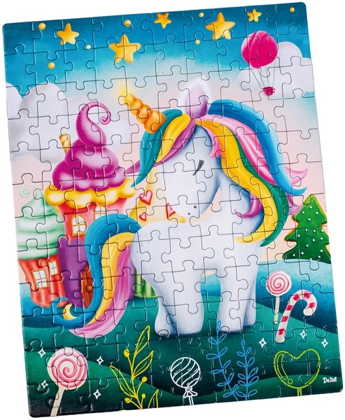 Пазли De.tail Маленький милий єдиноріг, 120 елементів (DT100-07) - Pampik - 2