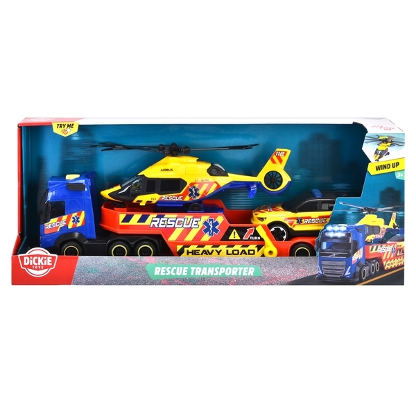 Ігровий набір Dickie Toys Транспортер рятувальних служб, зі звуком та світлом, 40 см (3717005) - Pampik - 10