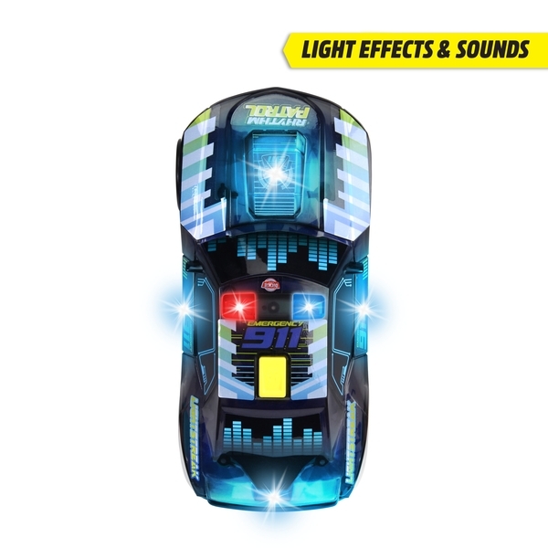 Поліцейська машина Dickie Toys Поліцейський ритм, зі звуком та світлом, 20 см, синій (3763008) - Pampik - 4