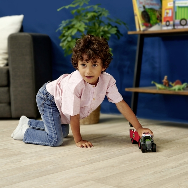 Трактор Dickie Toys Фендт з причепом, звуком та світлом, 26 см, червоний (3734001) - Pampik - 9